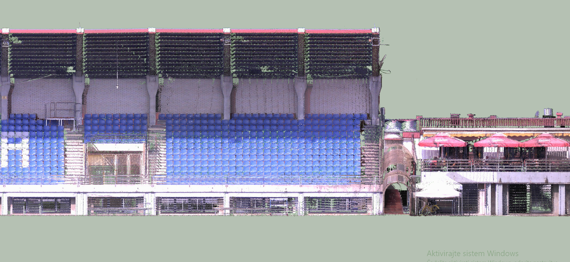 Skenogram stadiona Žak